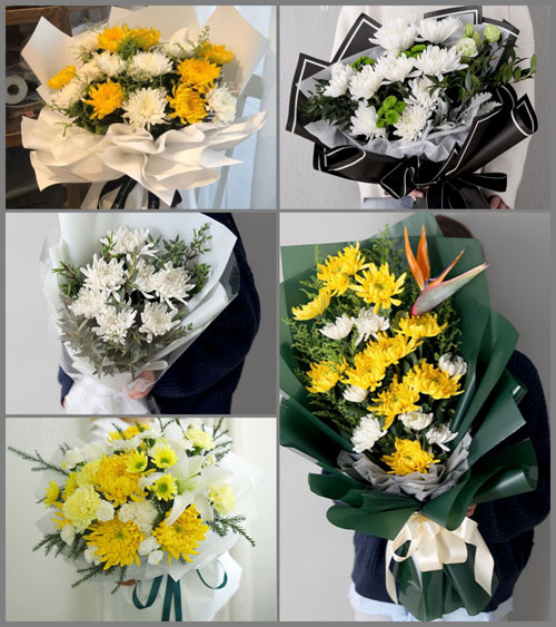 浙江省金华浦江县花桥乡王纸坊村白事花束代送